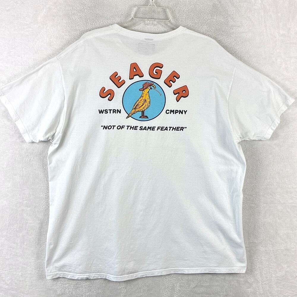 Seager Western Company Tshirt Mens XXL White Not Of The Same Feather Classic